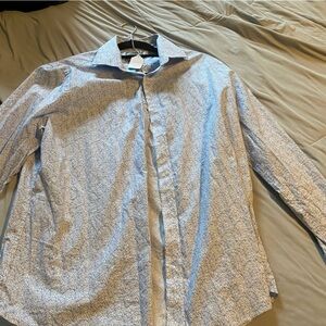 Michael Kors Light Blue Patterned Casual Shirt